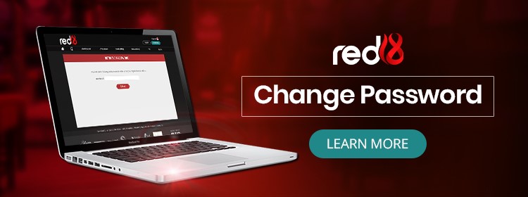 change password at red18