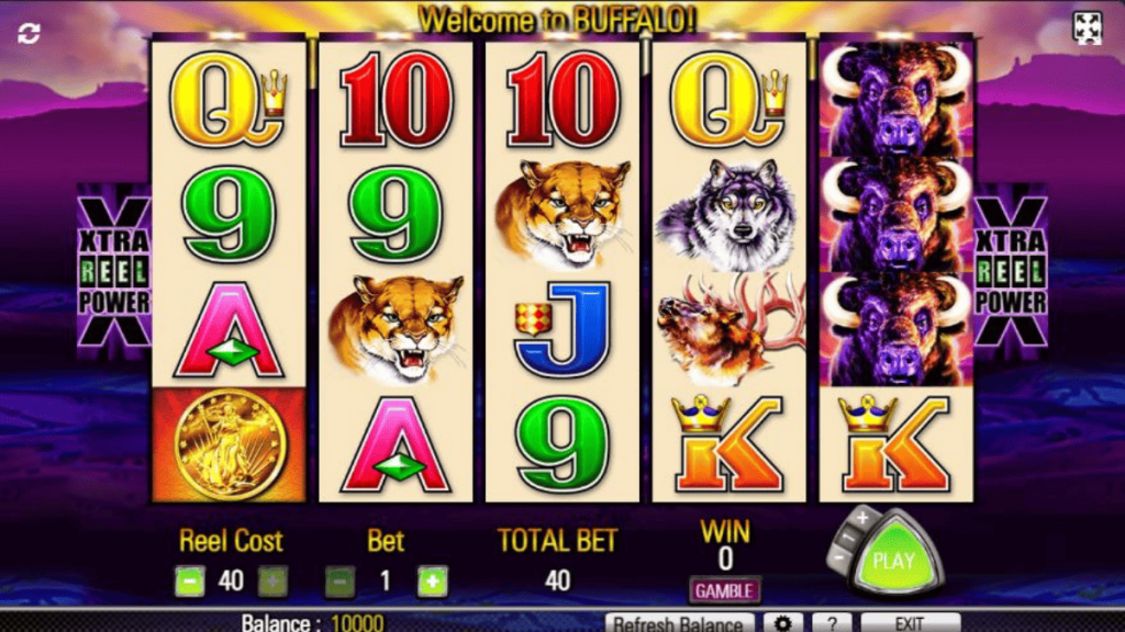 How to play Buffalo slot machine online?